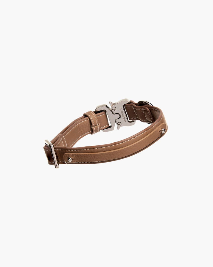 STRAY-ED Signature Dog Collar without letters- Tan
